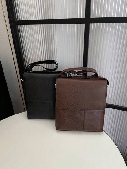 Bolso de mensajero de negocios de unicolor y patchwork para hombres, adecuado para adolescentes, casual de verano, al aire libre, deportivo o de viaje, o como regalo de graduación, cumpleaños o accesorios de vestir de estilo callejero vintage