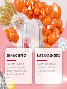100ml Balloon Sheen Spray, It Enhances The Ambience Of Balloons And Has A Long-Lasting Effect, Creating A Textured Spray. The Balloon Spray Enhances The Sheen Of Balloons For A Long-Lasting Effect.