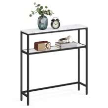 VASAGLE Bench Table - White - View 6