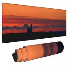 1pc Guiding Light At Sunset: Coastal Scenic Mouse Pad Gaming Mouse Pad Multi-Size Keyboard Desk Mat Rubber Anti-Slip Office Mouse Pad Desk Accessories Keyboard Desk Pad For School Office Home Gift For Friend Family