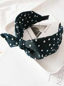 1件复古简约蝴蝶结发箍，新款时尚宽边发圈，百搭高端发饰，发带头箍，发圈头饰，美妆家居发饰 - 彩色 - 查看 6