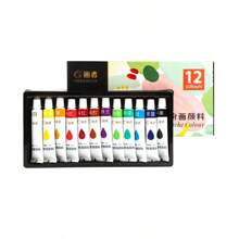 鲜艳的 36 色丙烯酸颜料套装 - 12 毫升/0.4 盎司丰富色彩颜料，适用于艺术家、学生、DIY 工艺品、木材、帆布、墙壁和服装绘画 - 无需底漆的多功能艺术用品 - 12ml/0.4oz - 查看 17