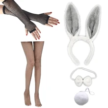 D EXCEED 5PCS Easter Women's Dress Up Ball Rabbit Ears Headband Nightclub Headwear Halloween Dress Up Headwear Holiday Gift Suitable For Various Festival Role Playing Parties Prom - Multicolor - View 13