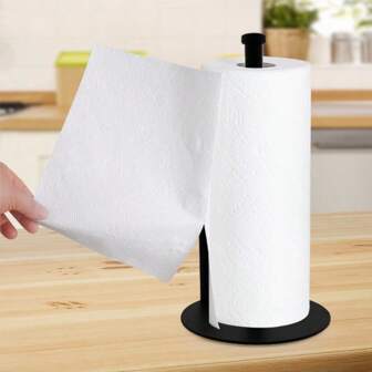 1 pieza/2 piezas Nuevo soporte para toallas de papel de acero inoxidable 304 enchapado en oro de alta gama, Soporte multifuncional para rollo de cocina, Dispensador de envoltura de plástico, Estante para toallas de cocina sin necesidad de taladrar, Estante de almacenamiento para el baño, Soporte para toallas de papel de gran tamaño y resistente de alta calidad, Decoración de escritorio, Regalo para ocasiones especiales con accesorios de instalación