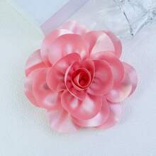 Exaggerated Handmade Satin Big Flower Brooch For Women Fashion Jewelry Wedding Party Christmas Gift Valentines