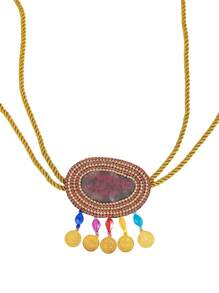 Cinto ajustável com corrente de corda estilo marroquino, borlas e strass, decoração de pérolas, adequado para várias ocasiões