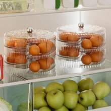 Caja transparente rodante para almacenar huevos en el refrigerador, soporte apilable claro para huevos, protector de huevos para refrigerador, dispensador de huevos apilable