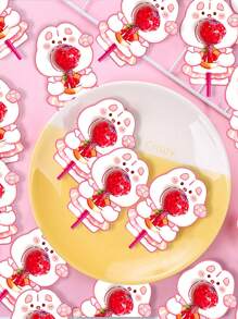 10/50pcs Cute Cartoon Flower Lollipop Decoration Paper Cards - Multicolor - View 6