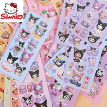 Sanrio Paquete de 40 piezas/20 piezas/10 piezas de pegatinas de las series de tarjetas de pegatinas de My Melody y Kuromi de Sanrio, sin repeticiones, pegatinas DIY (algunas partes pueden ser aleatorias)