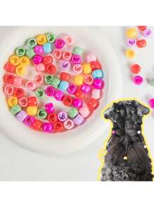 50 pezzi di fermagli assortiti per animali domestici per cani e gatti - accessori per la toelettatura e la decorazione quotidiana con vari disegni