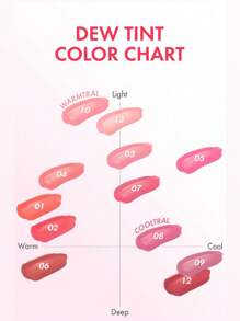 AMUSE DEW TINT 09 UVA MORADA, Ligero, suave y ultra hidratante, tinte no pegajoso, brillo labial con hidratación y larga duración, altamente pigmentado, tinte de aspecto talla grande suave, brillante, vegano, K-Beauty, maquillaje coreano, 4g/0.14oz