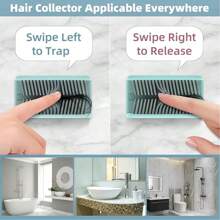 Large Shower Wall Hair Catcher, White Drain Hair Catcher With Silicone Bristle, Hair Trapper, Shower Drain Collector, Hair Grabber, Hair Tub Porcupine, Hair Drain Catcher, Bathtub Protector Reduce Shower Drain Clog And Start Hassle-Free Plumbing Maintenance. No More Chasing Loose Hairs; Let This Drain Protector Be Your Tub's Drain Saver. Back To School - Multicolor - View 6
