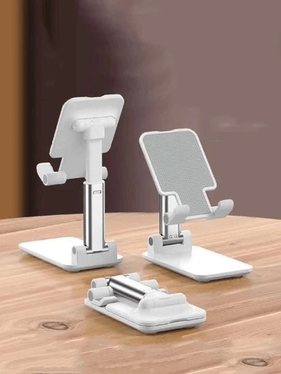 1pc Foldable Phone Stand, Adjustable Tablet Holder For Desk, Portable Desktop Cell Phone Stand, Universal Hands-Free Mount, Collapsible Non-Slip Cradle Dock, Office Accessories, Perfect For Video Calls And Watching Movies, Great Tech Gift For Halloween, Christmas