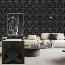 Minimalistic Geometric Pattern Wall Panel For Indoor Wall Decoration, 12/20/30pcs PVC 3D Decorative Wall Panel For Home Living Room - Pure White - View 7