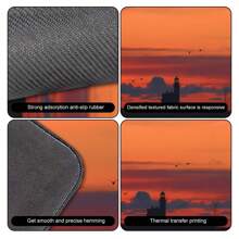 1pc Guiding Light At Sunset: Coastal Scenic Mouse Pad Gaming Mouse Pad Multi-Size Keyboard Desk Mat Rubber Anti-Slip Office Mouse Pad Desk Accessories Keyboard Desk Pad For School Office Home Gift For Friend Family