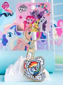 1 件  角色 Twilight Sparkle、Rainbow Dash、Pinkie Pie 亚克力吊坠钥匙扣，适用于背包、钥匙、学校文具和各种挂饰，可作为送给朋友、家人、同事的可爱礼物，全年适用