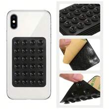 5 件/套硅胶手机握把支架，带 24 个吸盘，兼容 和 Android 手机：自拍和视频粘性手机手柄，适用于淋浴和壁挂，是送给朋友和返校的好礼物 - 彩色 - 查看 4