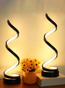 1pc Modern LED Desk Lamp With USB Power - Adjustable 3-Color Lighting, Perfect For Reading & Cafe Ambiance, Ideal For Bedroom And Living Room Decor - Black and White - View 10