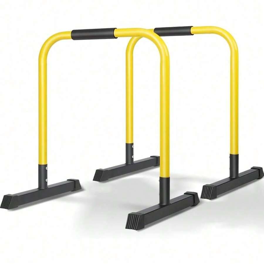 Barras Paralelas, Prensa de Calistenia de Cuerpo Resistente, Barras Paralelas Calistenia, Barras para Ejercicio para Tríceps Dominadas Flexiones y L-Sits - 1 - Ver 1