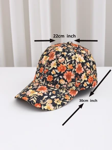 1pc Women's Breathable Baseball Cap, Graphic Printed Boho Style Polyester - Multicolor - View 2