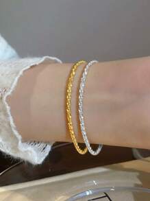 1pc 925 Sterling Silver Luxury Bracelet For Woman Daily Decoration Fine Bracelet - Baby's Breath - View 10