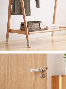 4pcs Paw Pattern Anti-Slip Table Leg Cover, 1pc Cute Chair Foot Pad For Home, Door Handle Cover,Thickened Cat Claw Stool Leg Protectors Socks,Put On Socks For Chair,Protect Your Floor And Furniture With These Knitted Table Leg Socks