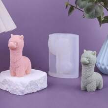 Cute Alpaca Candle Silicone Mold DIY Wax Plaster Fragrance Stone Home Decor Mold