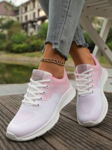 Breathable Comfortable Casual Fashionable Lightweight Sports Shoes For Teenagers - Pink - View 2