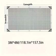1pc High-Density Breathable Sun Shade Net - Plastic Outdoor Shading Fabric For Patio, Picnic, Carport, Garden, Balcony, And Corridor Cooling Canopy