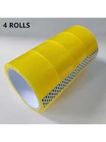 4 rollos de cinta de embalaje de alta transparencia, 1.65 pulgadas (ancho) x 1575 pulgadas (largo), 2.0 mil de espesor de película, inodora, cinta selladora, cinta de oficina, cinta adhesiva, recambio para embalaje y envío. Otra opción con 6 rollos de cinta de papelería transparente de 0.71 pulgadas (ancho) x 20 yardas (largo) de vuelta a la escuela