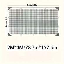1pc High-Density Breathable Sun Shade Net - Plastic Outdoor Shading Fabric For Patio, Picnic, Carport, Garden, Balcony, And Corridor Cooling Canopy