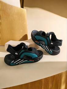 2025年新款夏季中码男童室内儿童宝宝鞋儿童沙滩鞋 - 黑色 - 查看 2