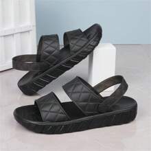 Summer Must-Have New Slides With Anti Slip Soft Thick Sole For Outdoor Wear, Beach Vacation, Beach Slides For Men - Black - View 6