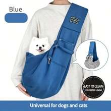 Portador de bolso de transporte para mascotas, gran capacidad portátil - Correa ajustable para un viaje fácil y transporte cómodo, bolso de transporte suave para mascotas, bolso de viaje para perros y gatos para exteriores, portador de perros, portador de gatos, compañero de viaje para cachorros, gatitos y animales pequeños, regalo de Navidad
