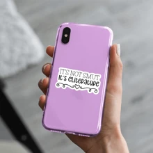 1PC 3-Inch Removable Outdoor Waterproof Vinyl Creative Gift Sticker With Funny Humor Quote Design It's Not Smut It's Cliterature Ideal For Laptop, Tablet, Phone Case, Notebook, Journal, Desk, Study Supplies, Dorm Wall Decor, Water Bottle, Tumbler, Pencil Case, Suitcase, Skateboard, Office Desk, Folder, Kindle Literature Pun Sticker, Book Lover Sticker - Multicolor - View 3
