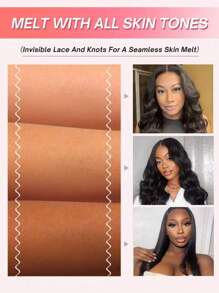 34 Inch Discount Elegant Water Wave 13x4 Lace Front Wig For Women - 150% Density, Pre-Plucked & Pre-Cut Human Hair, Glueless Easy Put-On 8-34 Inch