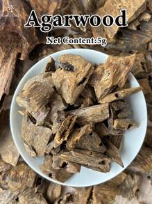 5g, Agarwood, Incense, Pure Natural, No Additives, Full Of Oil, Full Of Fragrance, High-Quality Agarwood, Used With Electronic Incense, Fireproof Incense, Suitable For Indoor Fresh Air, Sleep Aid, Relaxation, Concentration, Yoga, Health Care