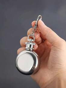 Mini portachiavi con flacone, di dimensioni compatte, adatto per viaggi, picnic all'aperto e altre attività, comodo da trasportare, lavorazione delicata per esaltare il tuo stile