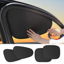 静电车窗遮阳板，使用方便快捷，安装简单，可重复使用，遮阳板 - 黑色 - 查看 9