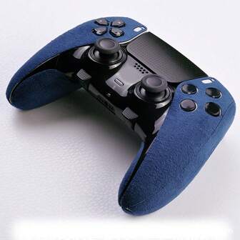 TOPWOLF Anti-Skid Sweat-Absorbent Controller Grip For PS 5 Or PS 5 Edge Controller, Professional Textured Soft Rubber Pads Handle Grips For PS 5 Or PS 5 EdgeController Simple To Fit And Removed Without Leaving A Sticky Residue(Game Controller Not Included)