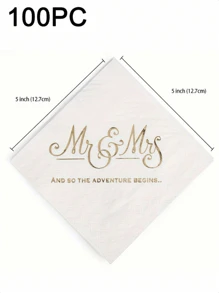 100/50 unidades Servilletas desechables elegantes y de lujo, servilletas de restaurante occidental, adecuadas para uso doméstico, cocina, hotel, boda, San Valentín, fiesta de cumpleaños, decoración de mesa, artículos para fiestas, artículos para bodas - Blanco - Ver 2