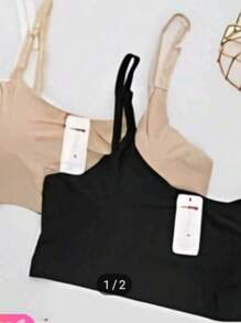 SEAMLESS TOP - Beige - View 5