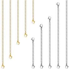 5-Piece Set Of Multi-Length Bracelet/Necklace Extender Chains, Unisex - Extended Chain - View 4
