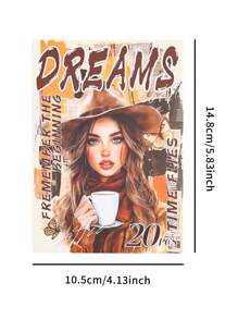 80 Retro Fashion Illustration Stickers Set, Cartoon Style Romantic Nostalgic Girls, Household Items, Cute Pets And Other Elements, PET Waterproof Creative Diary Decoration, Very Suitable For Notebooks, Water Bottles, Skateboards, Fresh And Simple Stickers