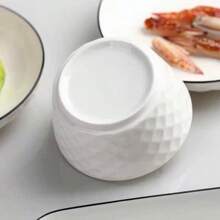 1. Bol Diamant Noir de Luxe Nordique, Bol Diamant Rose, Bol à Motif Diamant, Bol à Dîner/Soupe/Pâtes de 12,7 cm, Set de 1 pièce/2 pièces/4 pièces, Bol en Céramique Profond, Microwave-safe, Vaisselle de Maison Élégante et Épaisse