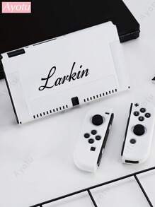 1pc Customizable Text & Name Protective Case Compatible With Nintendo Switch/Switch OLED/Switch Lite, Soft TPU Shell Compatible With Switch Console, Switch Game Accessories, Switch Joy-Con Accessories, Can Charge While Docked, Ideal Gift For Students, Colleagues, Friends, New Year, Back To School