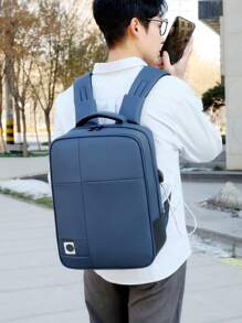 男士背包，笔记本电脑背包，学生背包，多口袋，防水，大容量，减震肩带，适合青少年，休闲户外，运动，度假，旅行，毕业礼物，生日配件