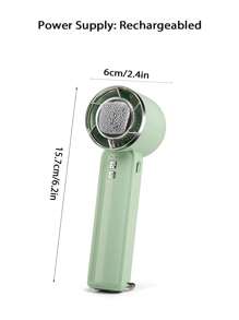 Ventilateur portatif à main, ventilateur de refroidissement à semiconducteur, ventilateur de bureau, débit d'air élevé, 5 vitesses réglables, crochet de mousqueton pour ventilateur USB mini pour usage extérieur. Convient pour une utilisation intérieure/de bureau/shopping/activités extérieures