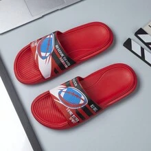 New Thick Sole Plus Size Men's Summer Sandals, Breathable Beach Shoes, Casual Dual-Use Slippers, Lightweight & Comfortable Waterproof Non-Slip Soft Bottom Beach Shoes, Versatile Fashionable Slides