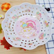 Sanrio Three Pieces Set Of Sanrio Melamine Imitation Ceramic Cute Hello Kitty My Melody Gemini Three-Layer Fruit Tray Cake Rack Cartoon Pattern, Item Placement Rack, Multi-Functional Placement Rack, Creative Living Room Modern Afternoon Tea Cake Rack, Multi-Layer Cake Rack, Item Storage Rack, Bathroom Storage Rack,